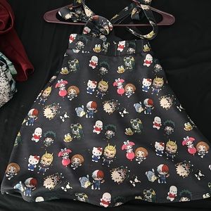 Skirt with suspenders